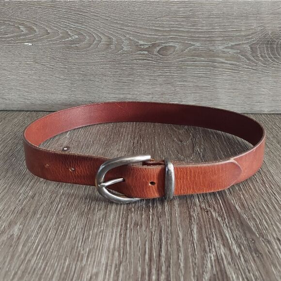 GAP Brown Leather Belt Size 28 - Picture 1 of 6